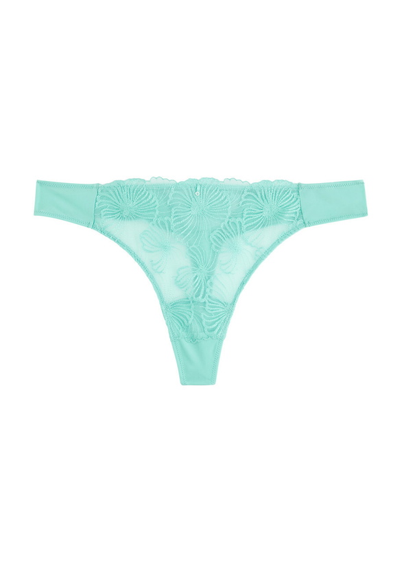 Photo: Wacoal Cateline Lace Thong Turquoise