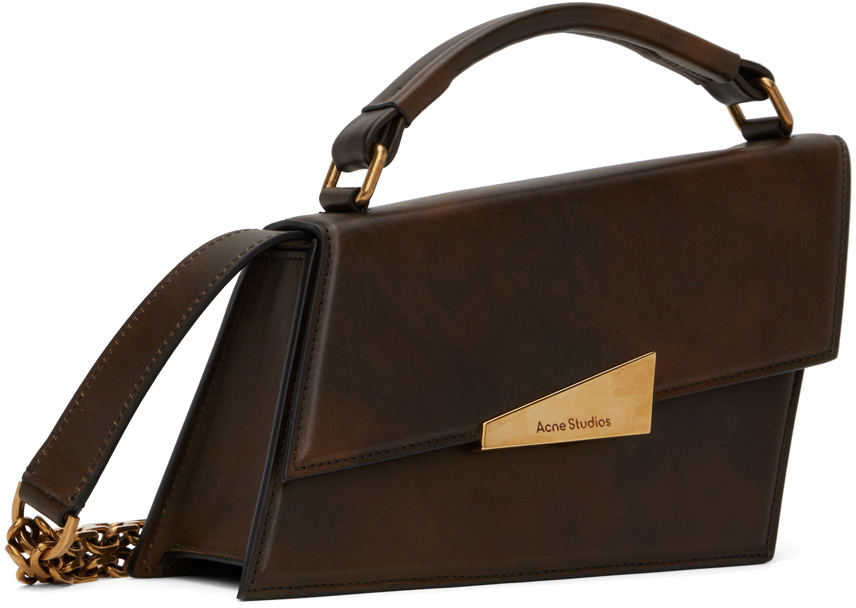 Acne Studios Brown Mini Distortion Bag Acne Studios