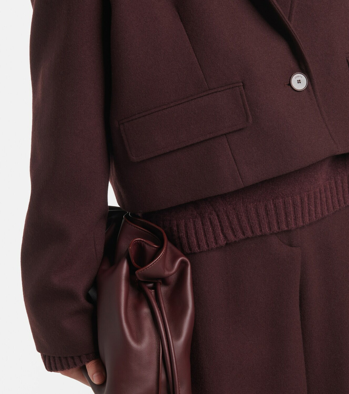 Joseph Cropped Single Breasted Wool Jacket Joseph