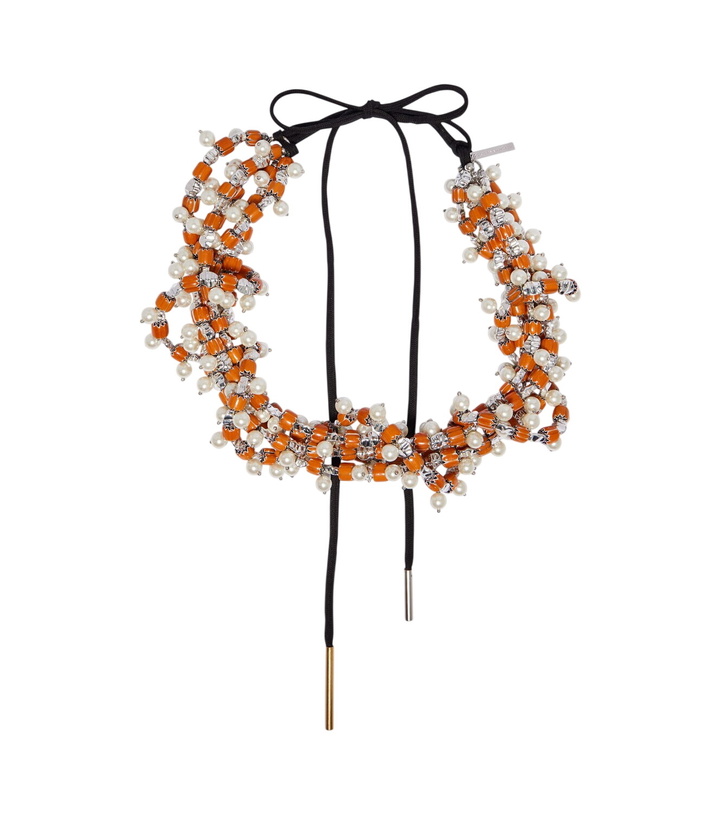 Photo: Dries Van Noten Embellished beaded necklace