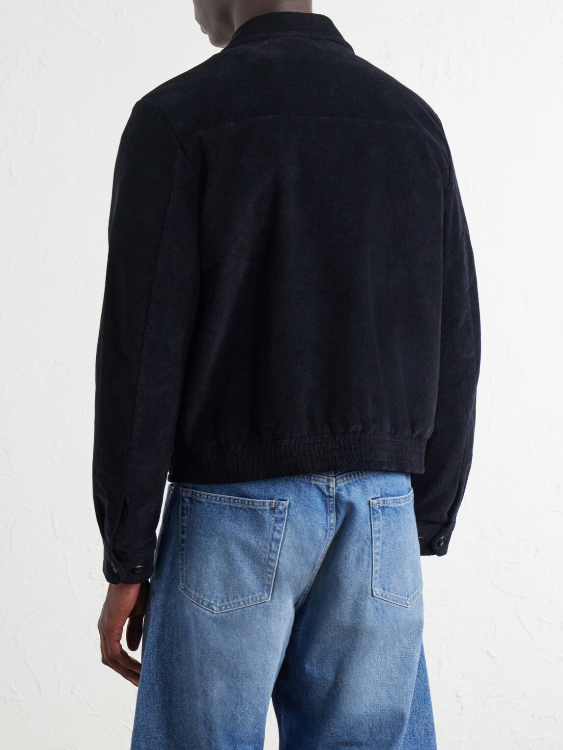 SECOND / LAYER - Loco Dice Cotton-Corduroy Blouson Jacket - Black