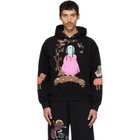 Chopova Lowena Black Woodland Baby Hoodie
