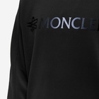 Moncler Men's Logo Crew Sweat in Black