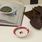 BEAMS JAPAN Small Dish in White/Red 