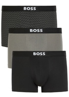 Boss Stretch-cotton Boxer Briefs set of Three Grey