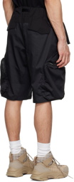 White Mountaineering Black Nylon Shorts
