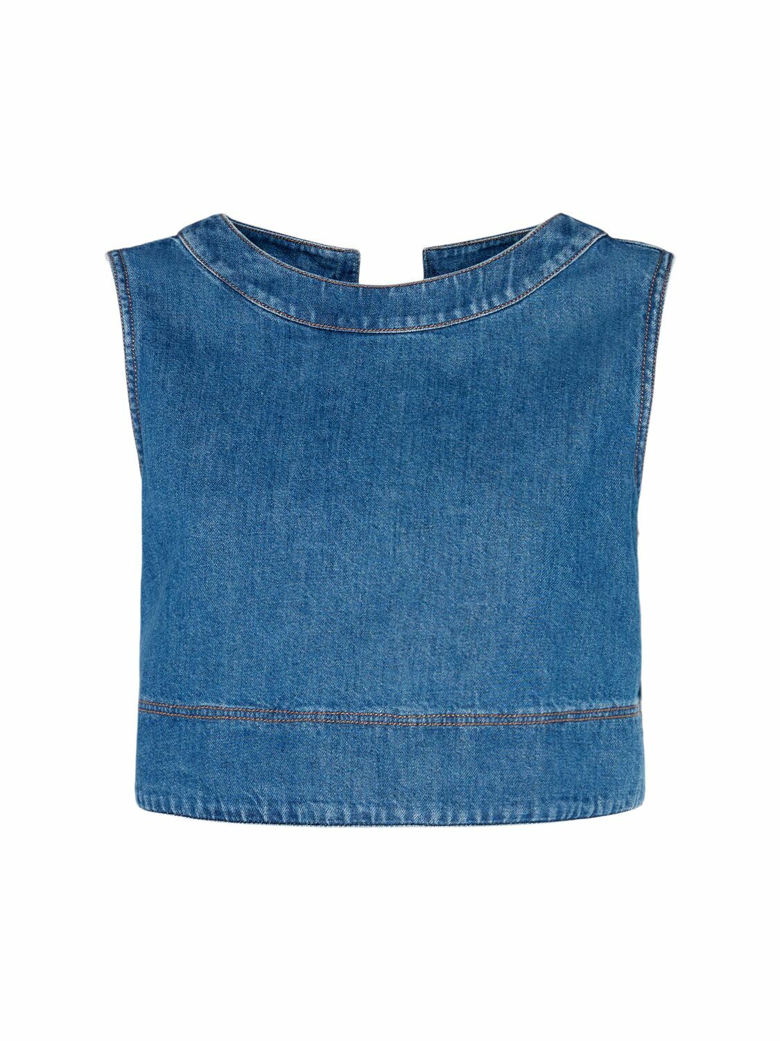 Weekend Max Mara◆MAGIA◆ノンスリーブデニムトップス WEEKEND MAX MARA Magia Sleeveless Denim Top Weekend Max Mara