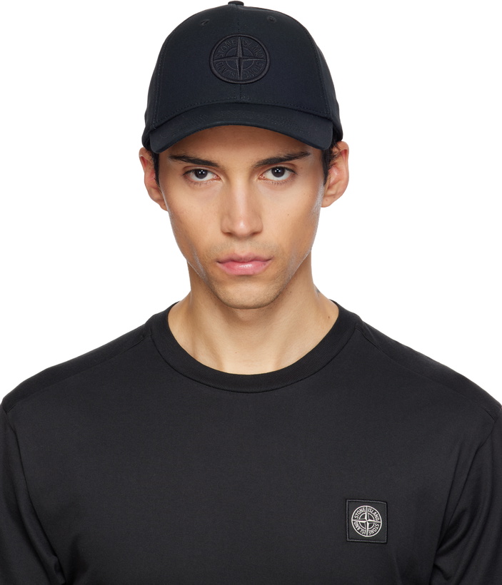 Photo: Stone Island Black 9100013 Cotton Reps Cap