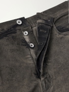Rick Owens - Bolan Frayed Baggy Bootcut Jeans - Gray