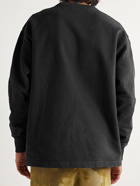 Acne Studios - Logo-Print Cotton-Jersey Sweatshirt - Black