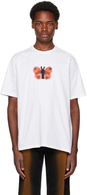 Photo: Pop Trading Company White Rop Butterfly T-Shirt