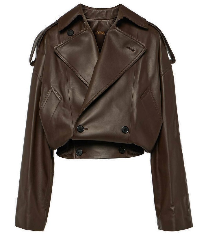 Photo: Loewe Cropped leather jacket