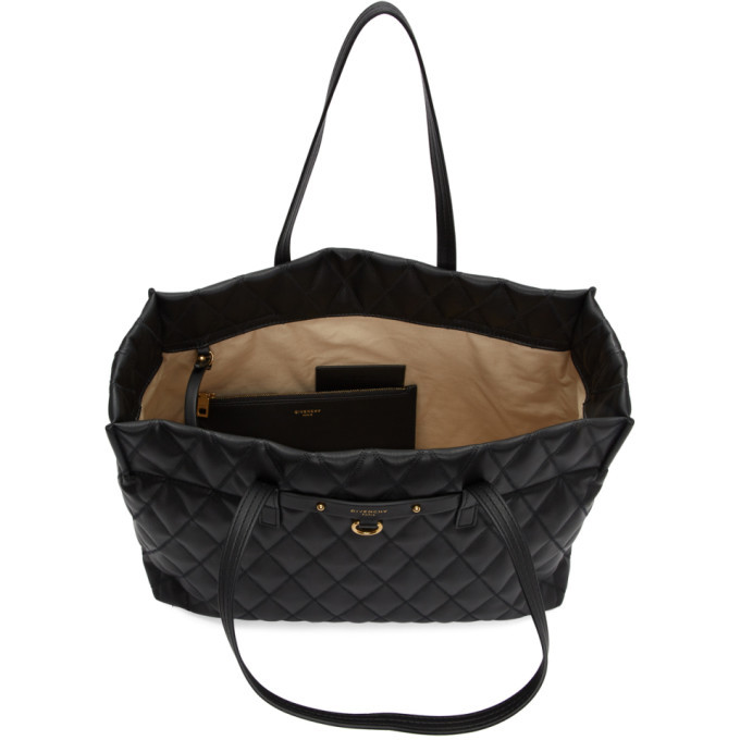Givenchy Black Quilted Duo Tote Givenchy