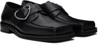 Martine Rose Black Square Toe Buckle Loafers