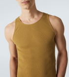 Saint Laurent Cassandre cotton tank top
