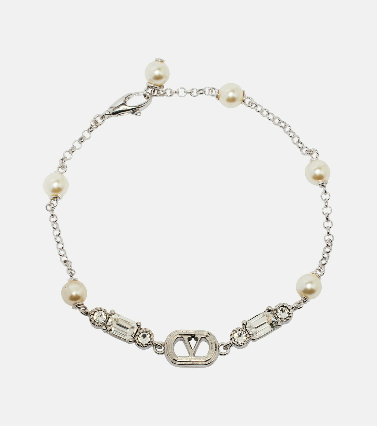 Valentino VLogo embellished chain bracelet