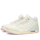 Air Jordan Men's 3 Retro Og Sneaker in Sail/Jade/Aura