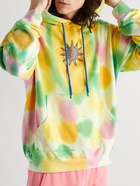 POLITE WORLDWIDE® - Logo-Embellished Tie-Dyed Hemp and Cotton-Blend Jersey Hoodie - Multi