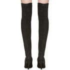 Giuseppe Zanotti Black Stretch Lurex Over-the-Knee Boots