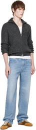 Moncler Gray Zip Cardigan