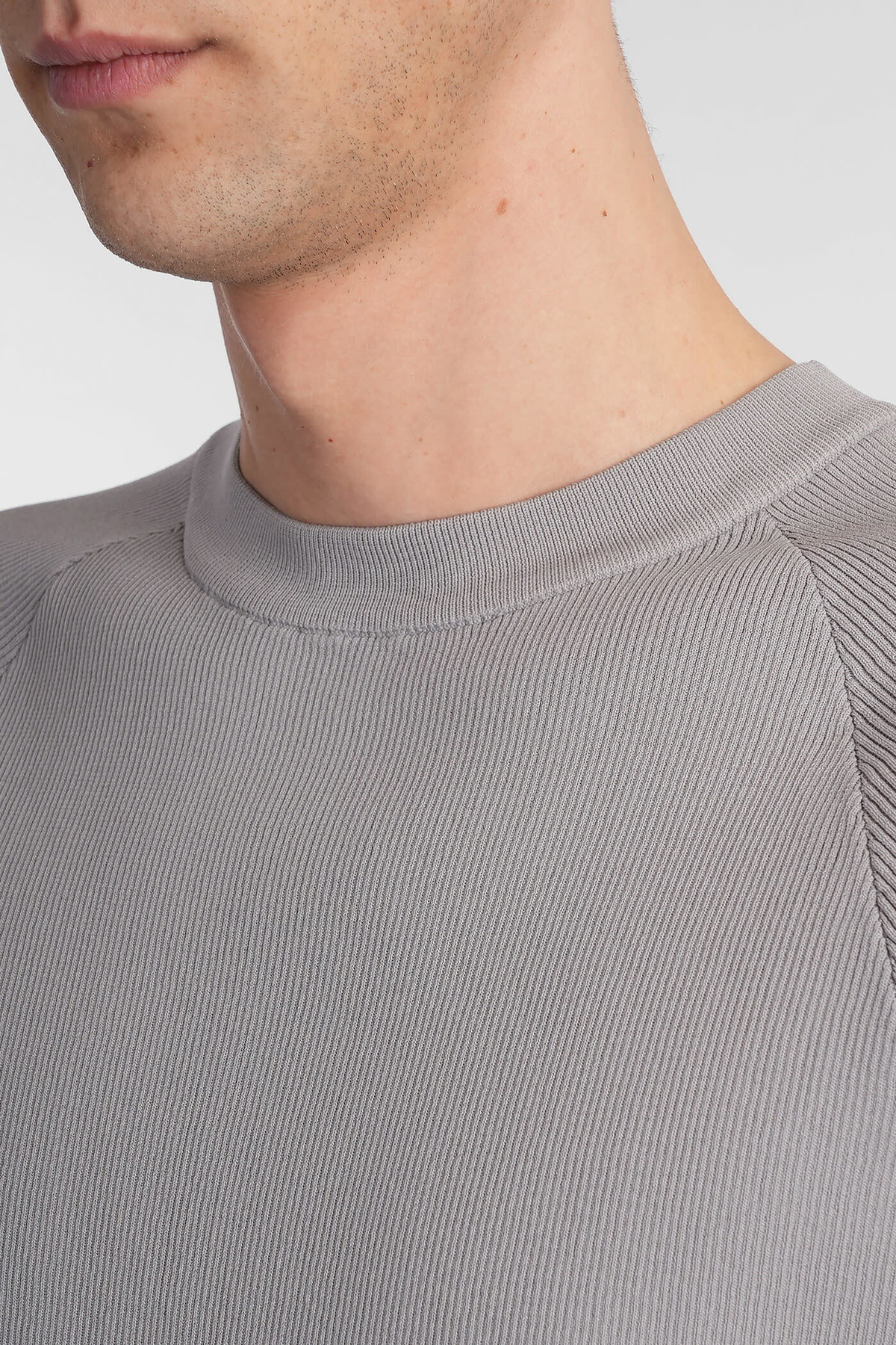 J.L-A.L Aquifer Shortsleeve T-shirt In Grey Polyester