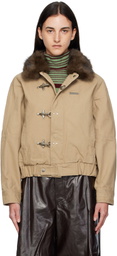 Andersson Bell Beige Ortega Washed Cotton Jacket