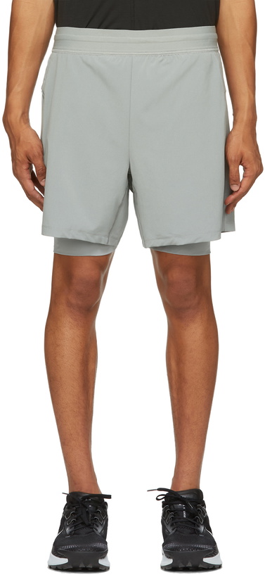 Photo: Nike Grey 2-in-1 Yoga Shorts