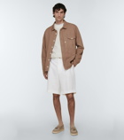 Brunello Cucinelli - Mid-rise linen shorts