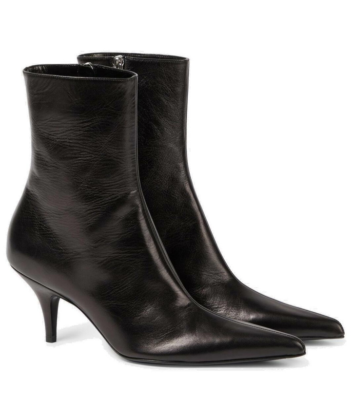 Photo: The Row Sling leather ankle boots