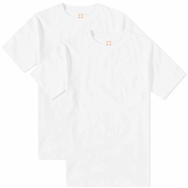 Photo: Beams Plus Men's 2 Pack Pocket T-Shirt in White