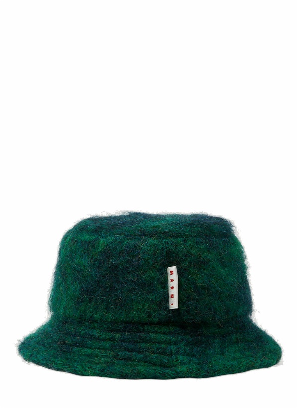 Photo: Brushed Bucket Hat in Dark Green