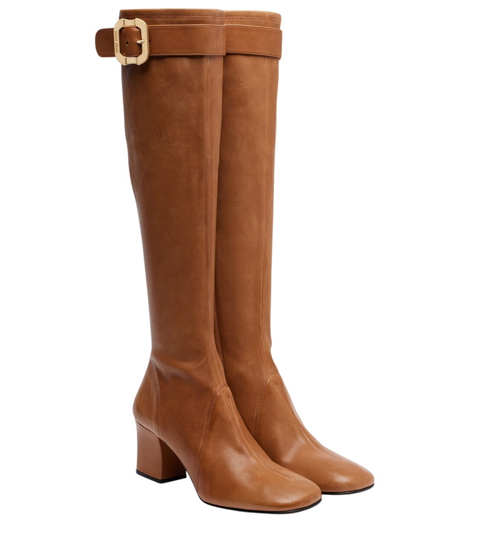 Photo: Miu Miu Leather knee-high boots