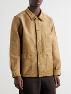 Auralee - Garment-Dyed Cotton-Moleskin Blouson Jacket - Brown