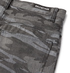 BALENCIAGA - Wide-Leg Camouflage-Print Denim Jeans - Multi