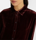 Asceno London velvet shirt