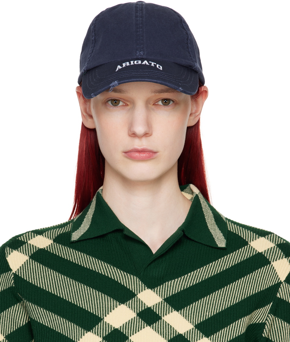 Axel Arigato Navy Klein Distressed Cap