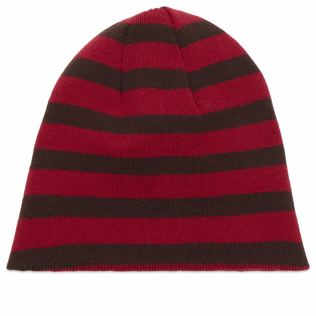 No Problemo Women's NP Stripe Reversible Beanie in Brown 