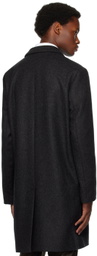 Sunspel Gray Notched Lapel Coat
