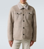 Kiton Suede field jacket