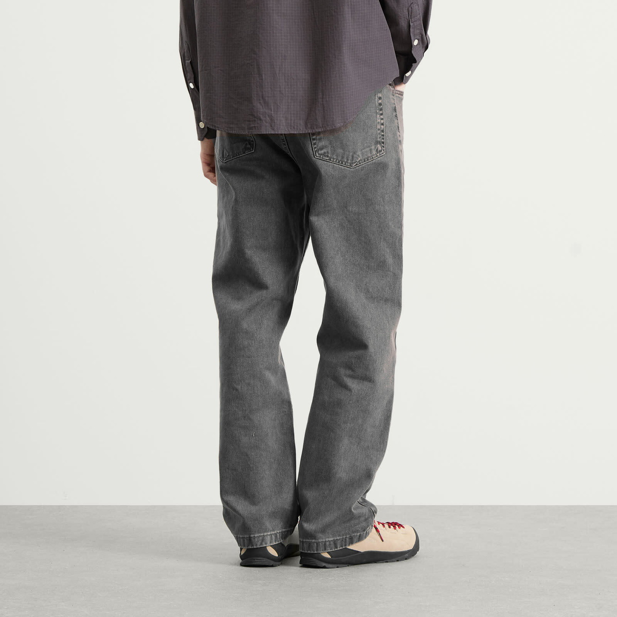 Polar Skate Co. Men's 91 Loose Straight Jeans in Washed Grey
