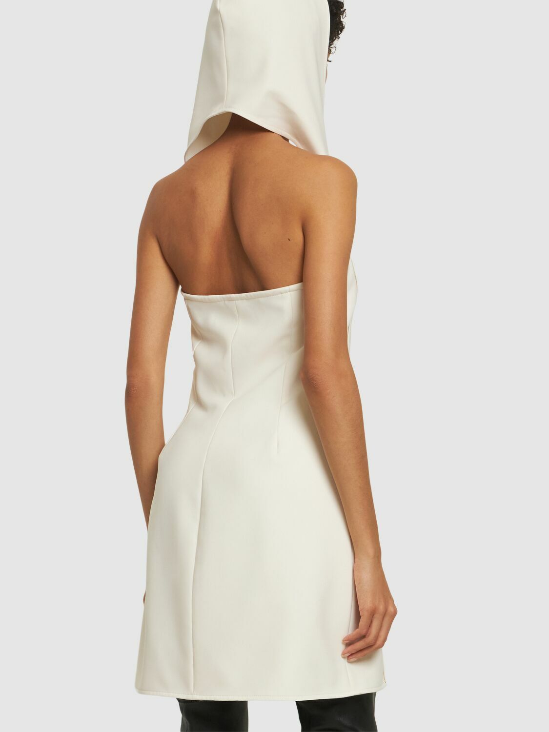 COURREGES Oblique Space Tech Mini Dress Courreges