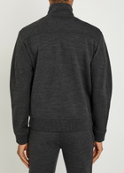 Givenchy Logo-appliquéd Wool-blend Track Sweatshirt Grey