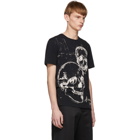 Alexander McQueen Black Graffiti Skull T-Shirt