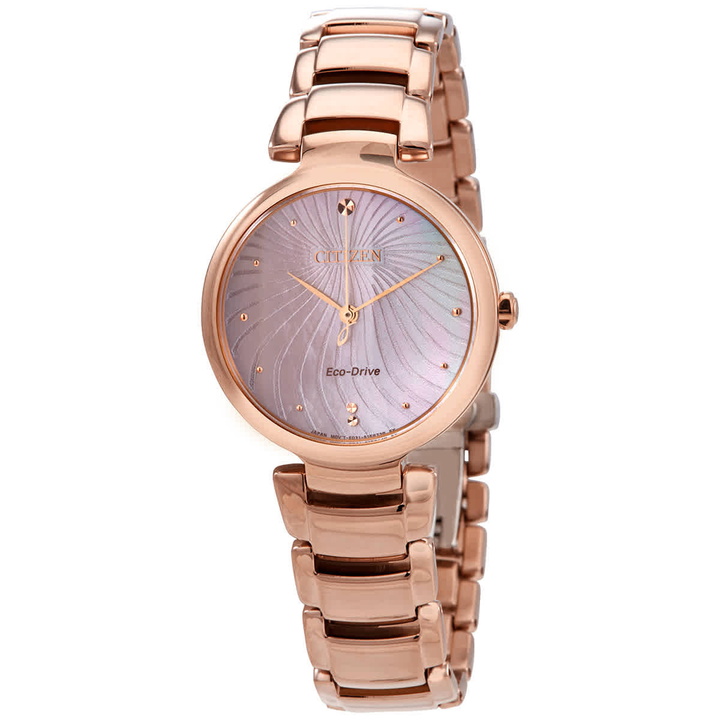Photo: Citizen Crystal Mother of Pearl Dial Ladies Watch EM0853-81Y