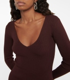 Ganni - Ribbed-knit midi dress