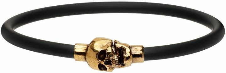 Photo: Alexander McQueen Black Cord Skull Bracelet