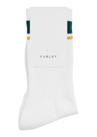 Varley Lamar Embroidered Jersey Socks White