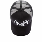 AMIRI Men's Staggered Logo Trucker Hat in Black