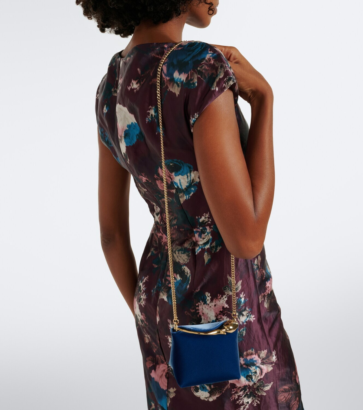 Erdem Bloom Micro velvet top-handle bag