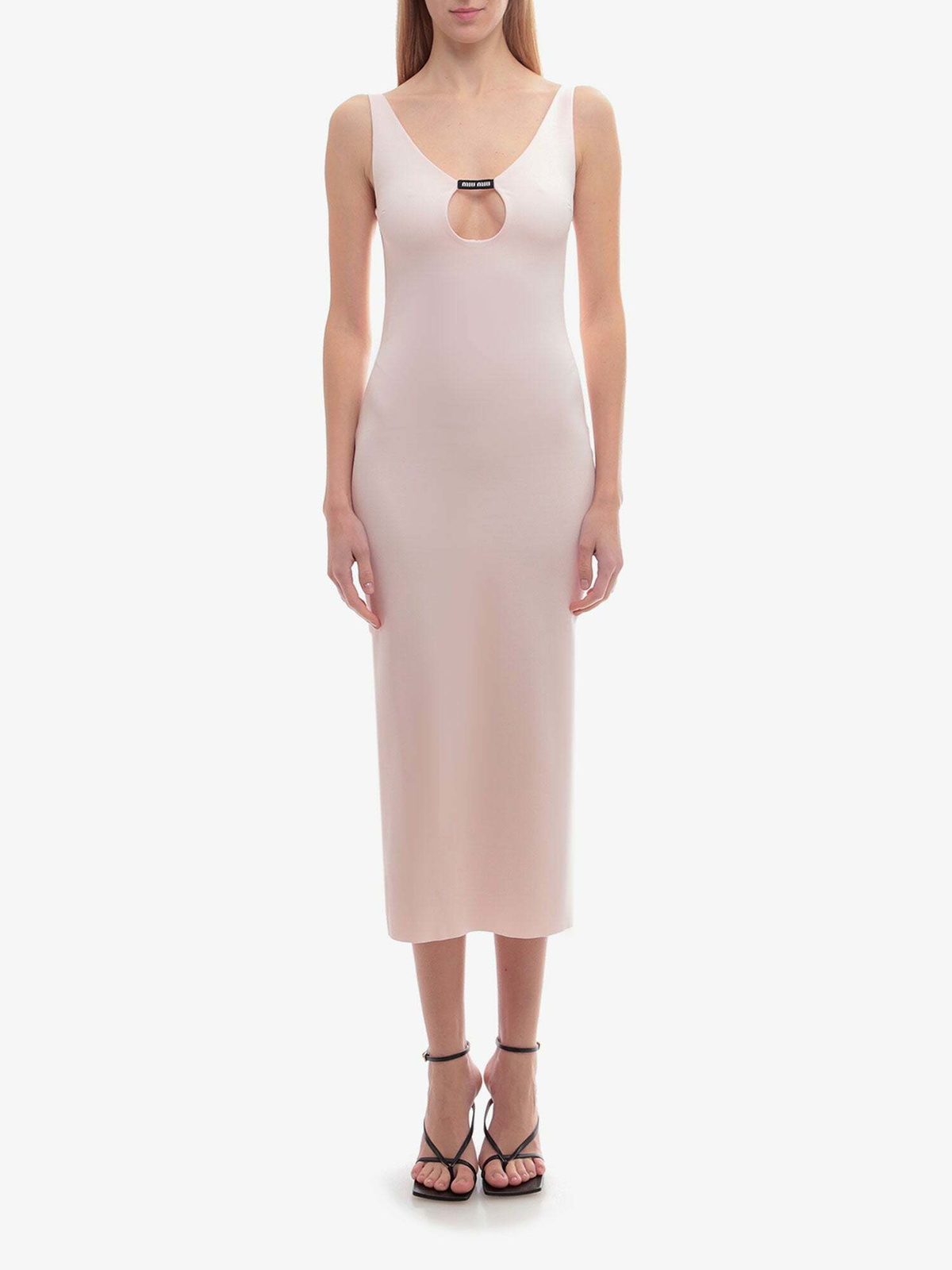【送料&関税込】Miu Miu Pink Poplin Dress Satin slip dress in pink - Miu Miu | Mytheresa